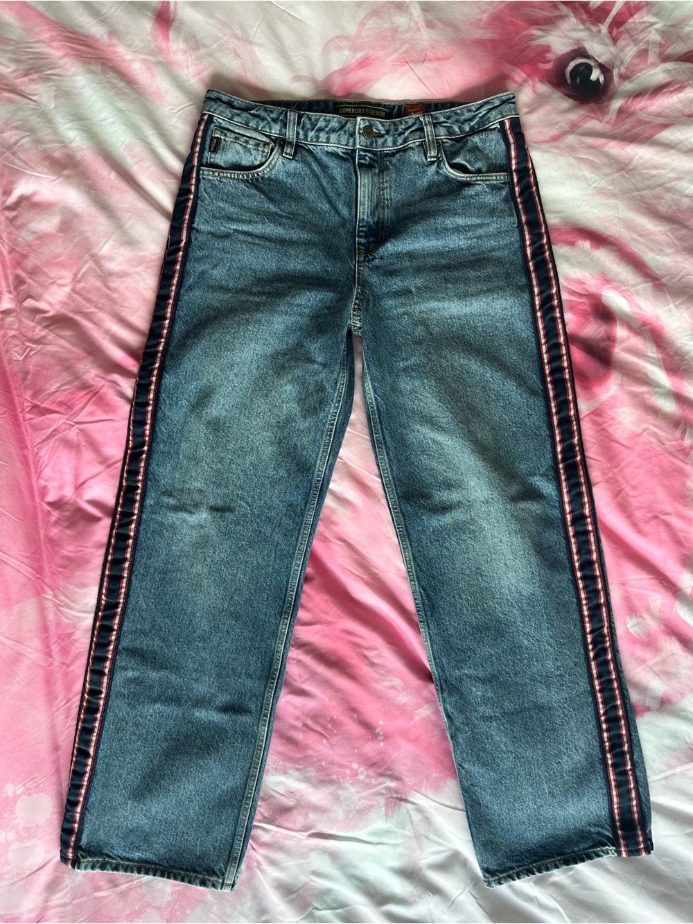 Superdry Denim Jeans with Stripe